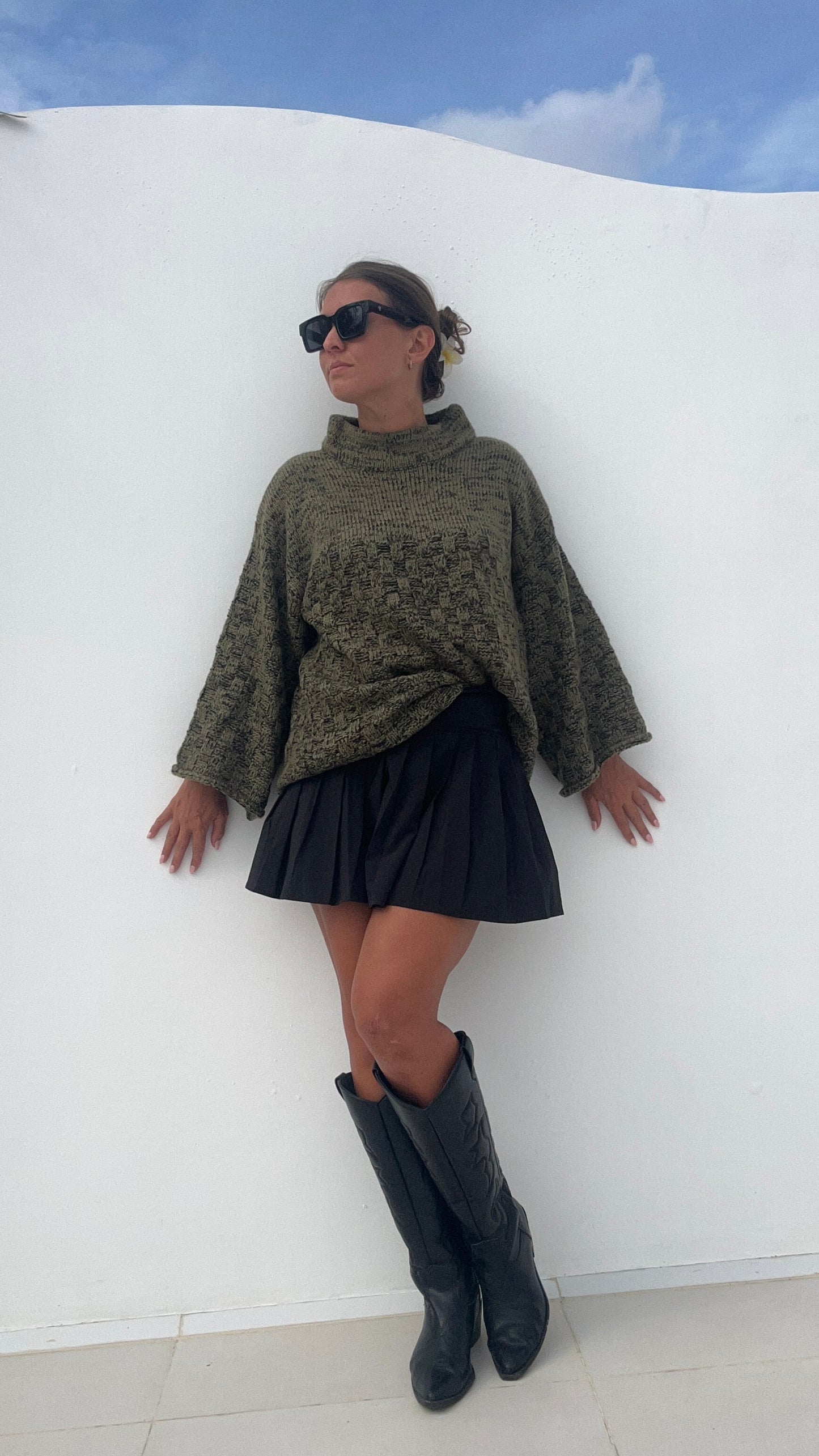 Pullover aus Naturgarn, beige