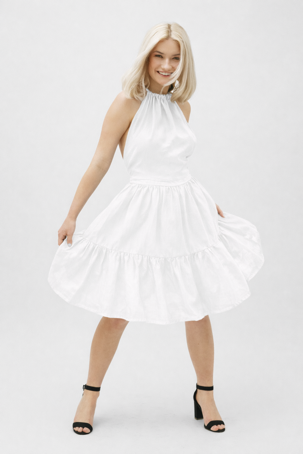 Lněné šaty Alex - předobjednávka