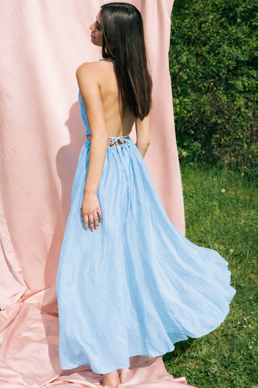 Maxi šaty s rozparkem - předobjednávka