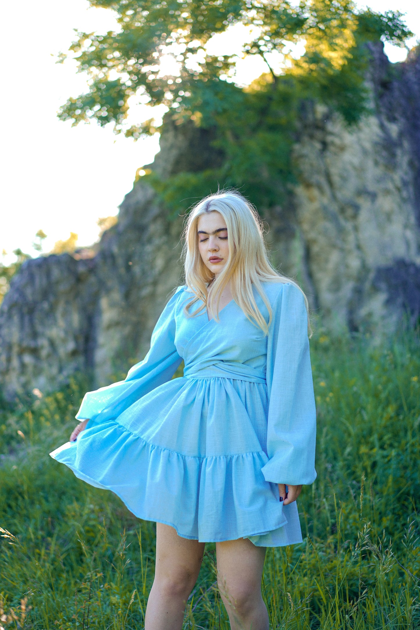 Lněné šaty Sabina - předobjednávka