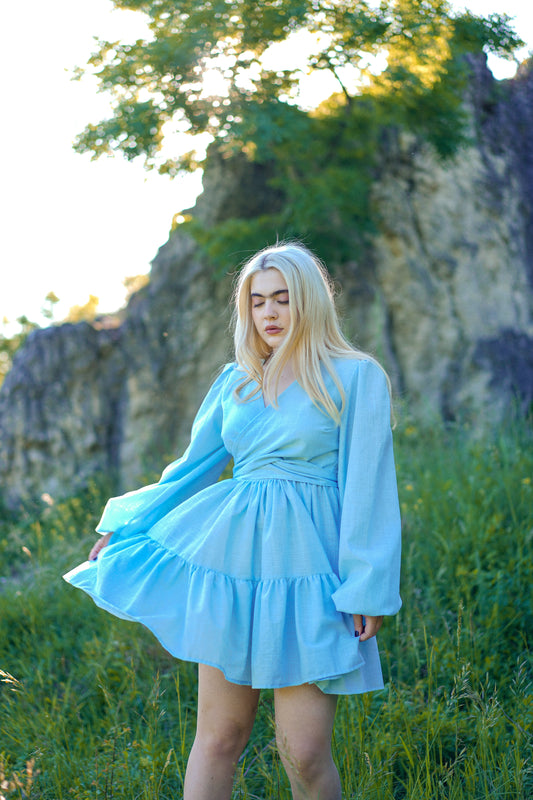 Lněné šaty Sabina - předobjednávka