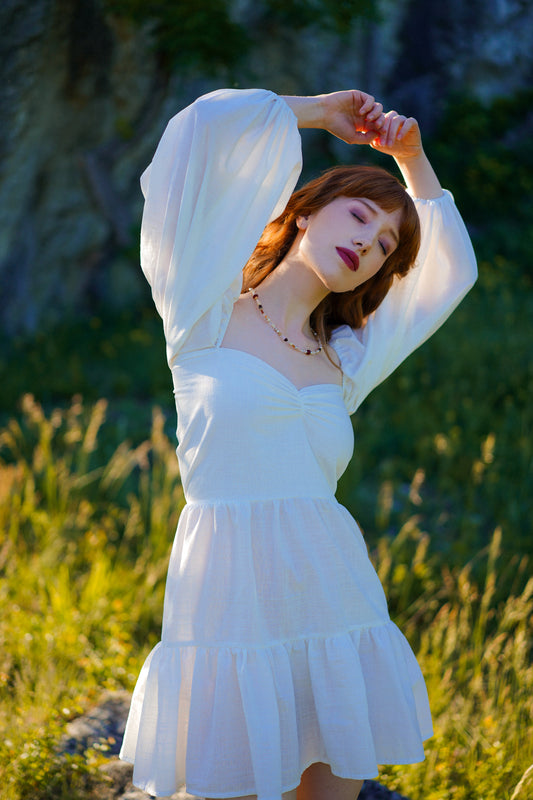 Lněné šaty Alma - předobjednávka