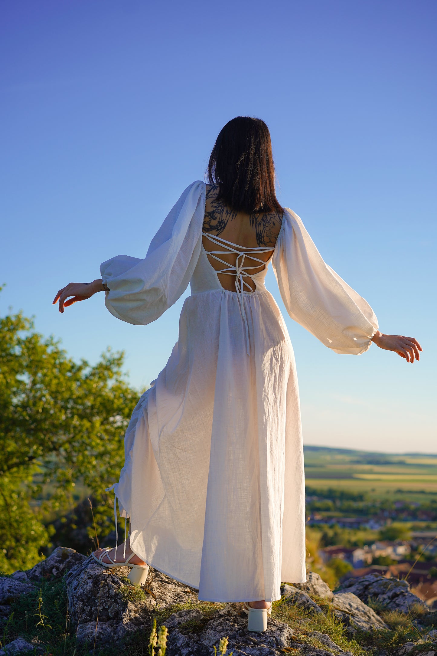 Lněné šaty Rose - předobjednávka