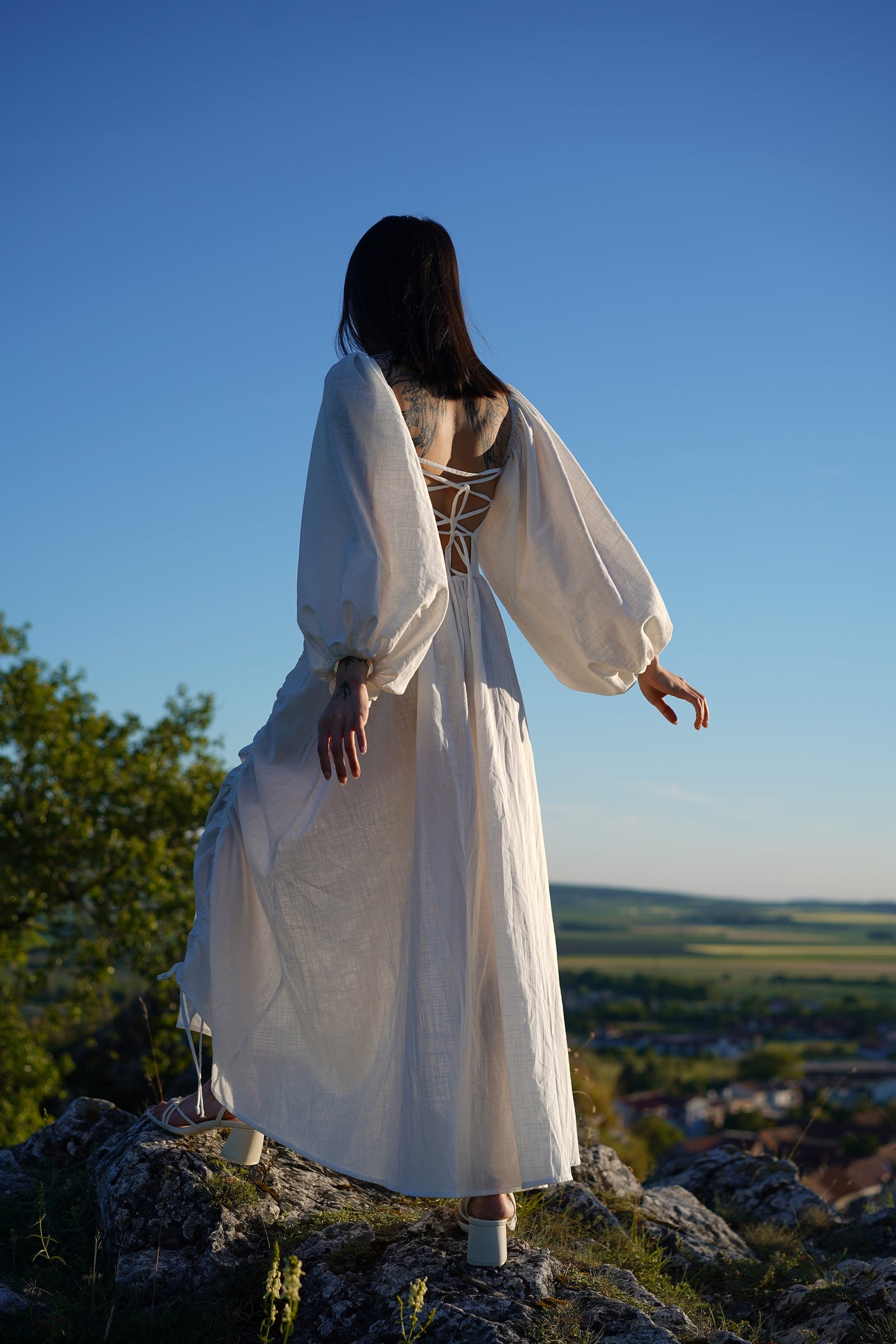 Lněné šaty Rose - předobjednávka