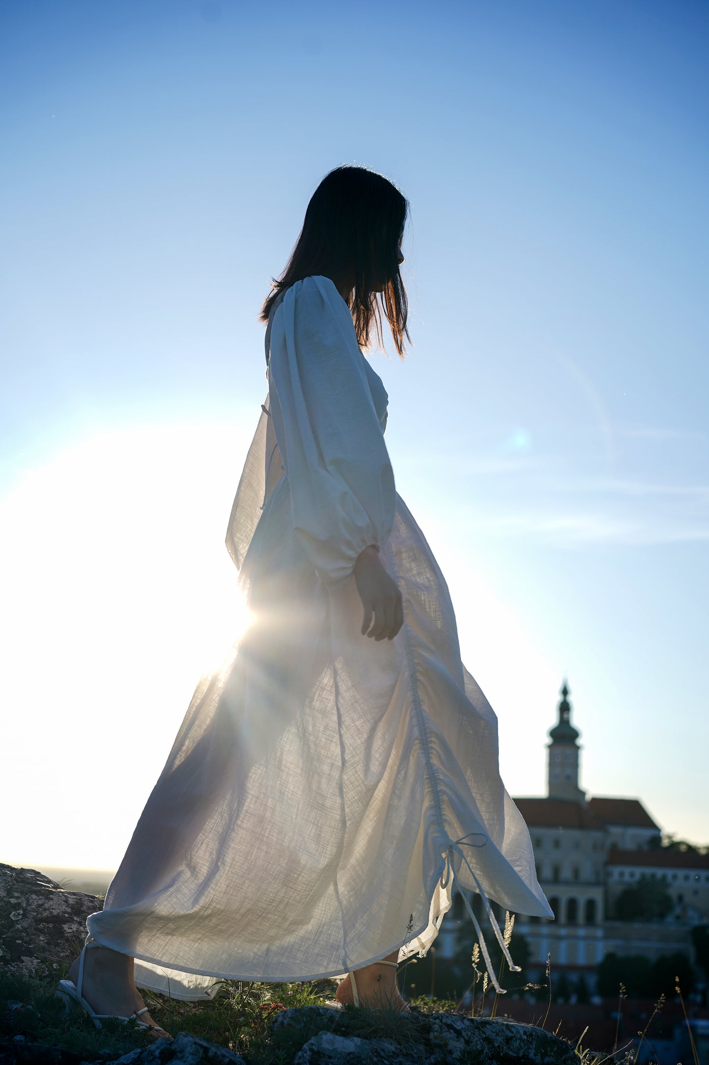 Lněné šaty Rose - předobjednávka