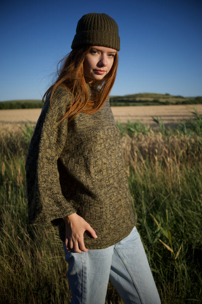 Pullover aus Naturgarn, beige