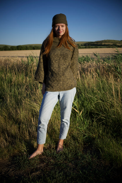 Pullover aus Naturgarn, beige