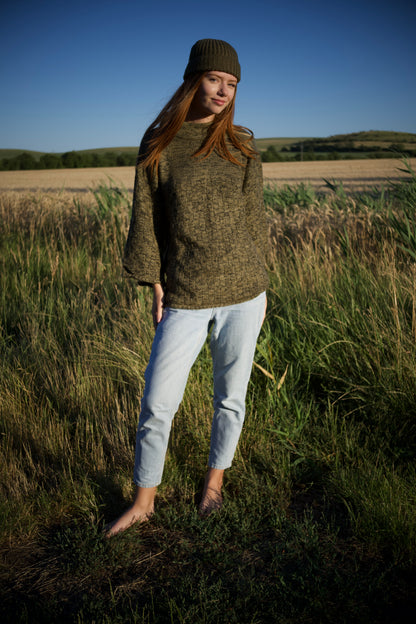 Pullover aus Naturgarn, beige