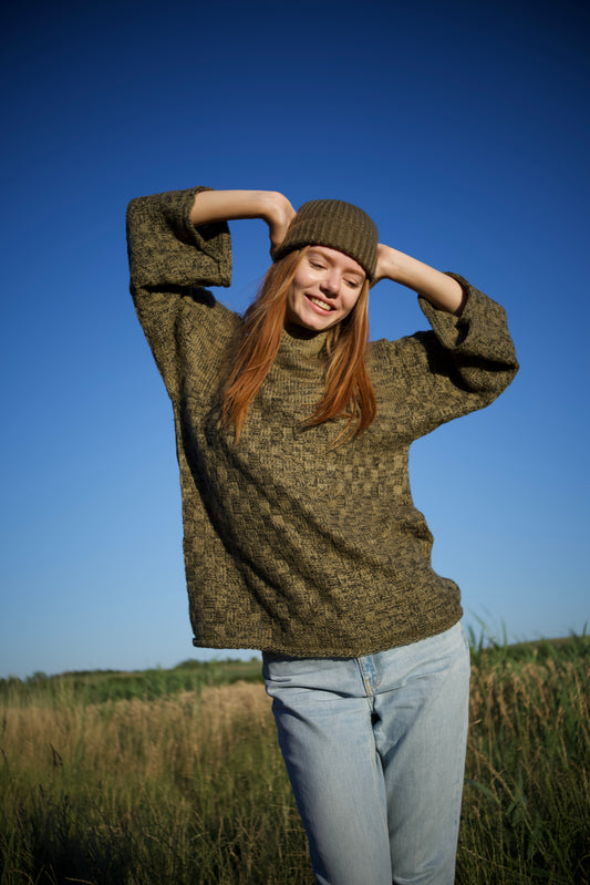 Pullover aus Naturgarn, beige