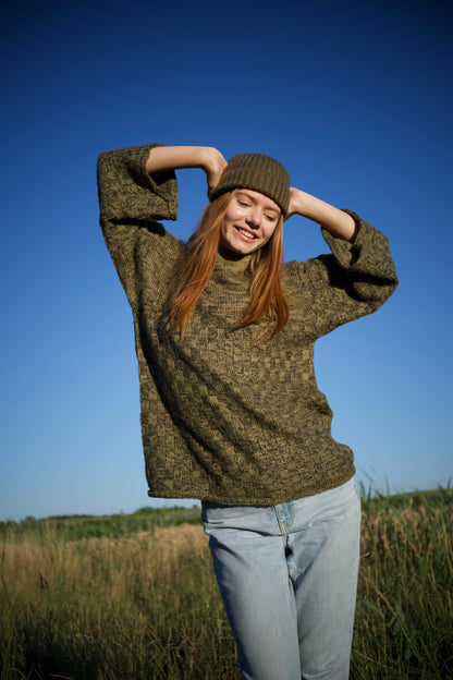 Pullover aus Naturgarn, beige