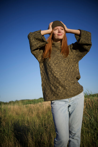Pullover aus Naturgarn, beige