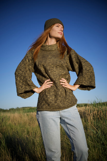 Pullover aus Naturgarn, beige