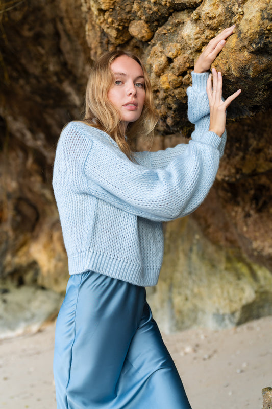 Mohair-Crop-Pullover