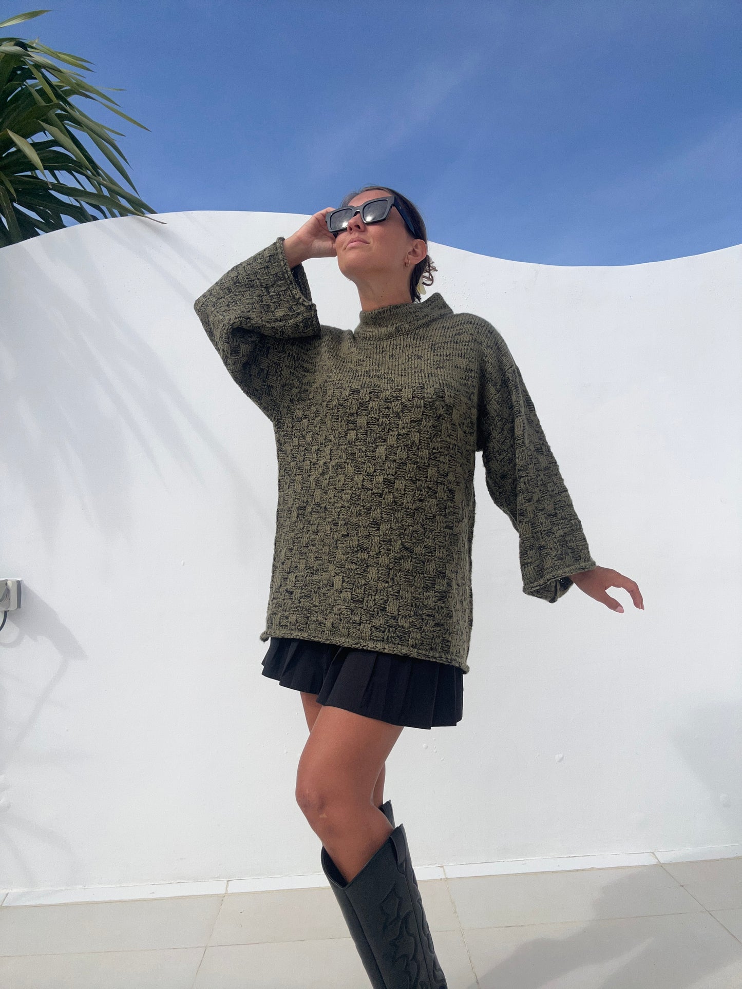 Pullover aus Naturgarn, beige