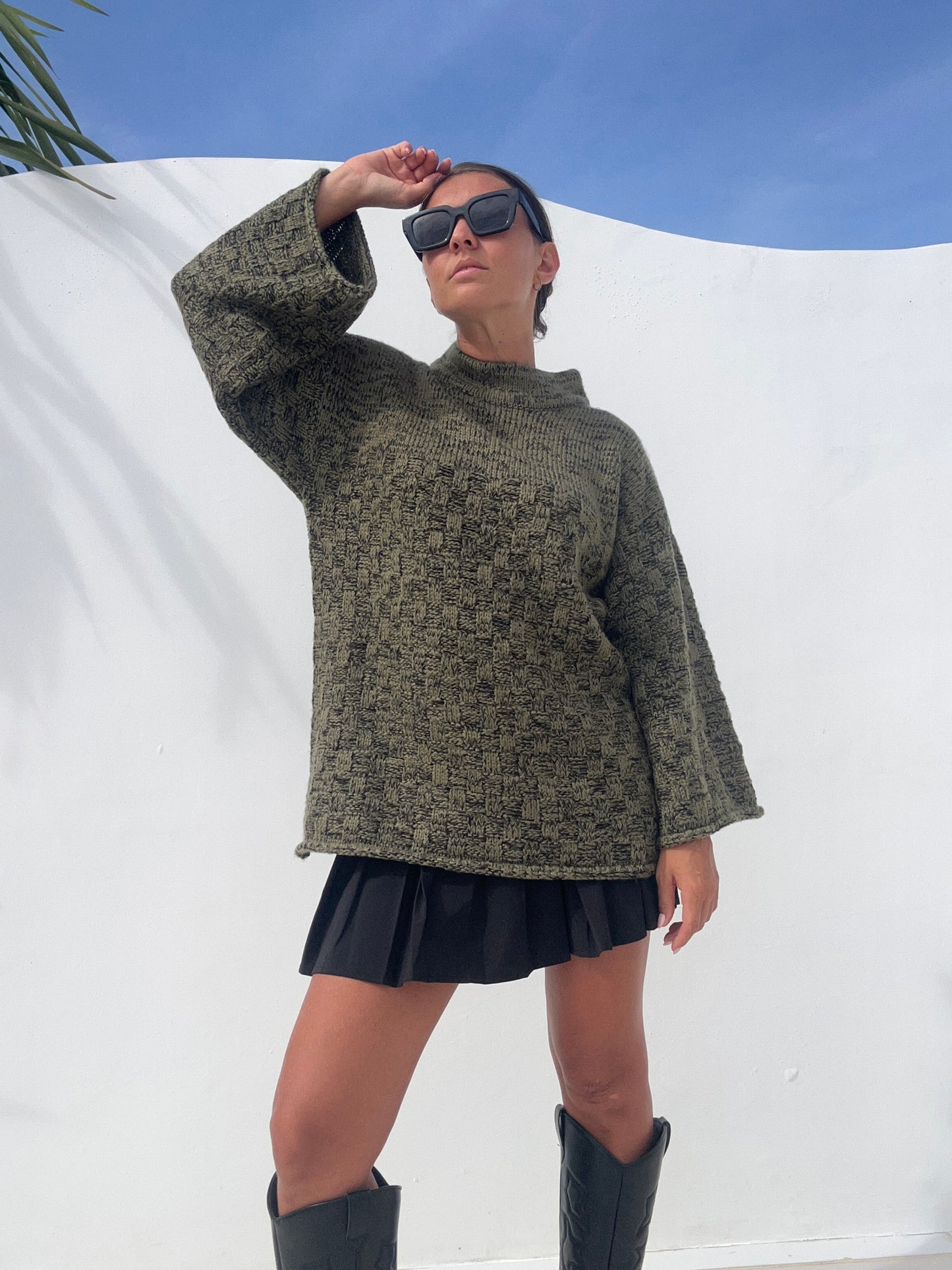 Pullover aus Naturgarn, beige