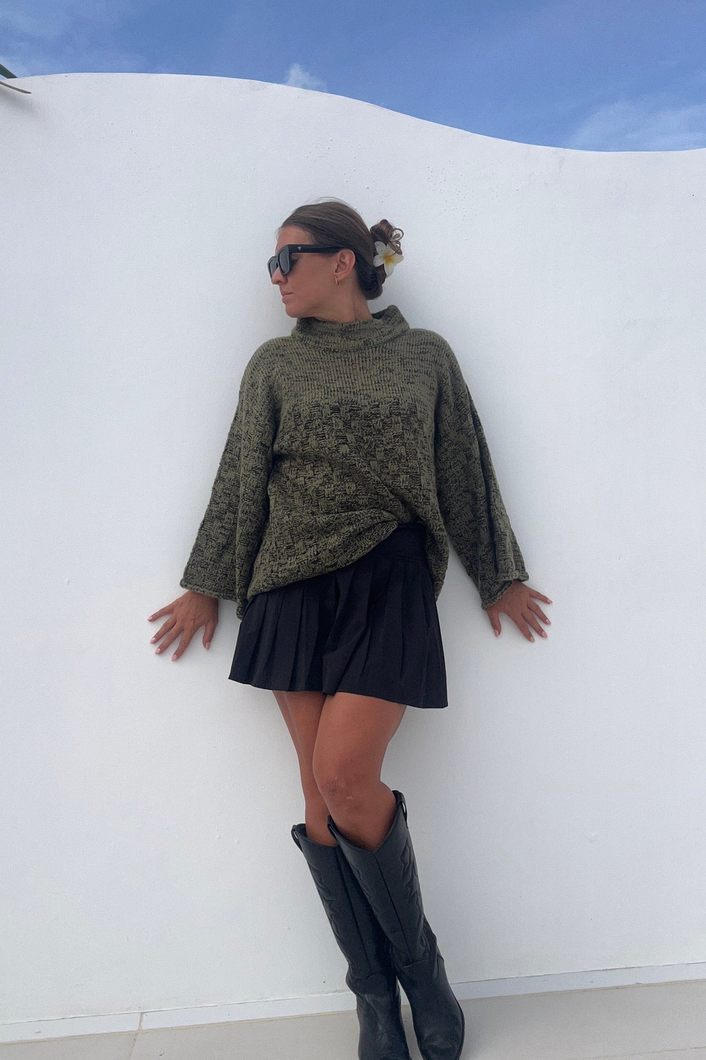 Pullover aus Naturgarn, beige