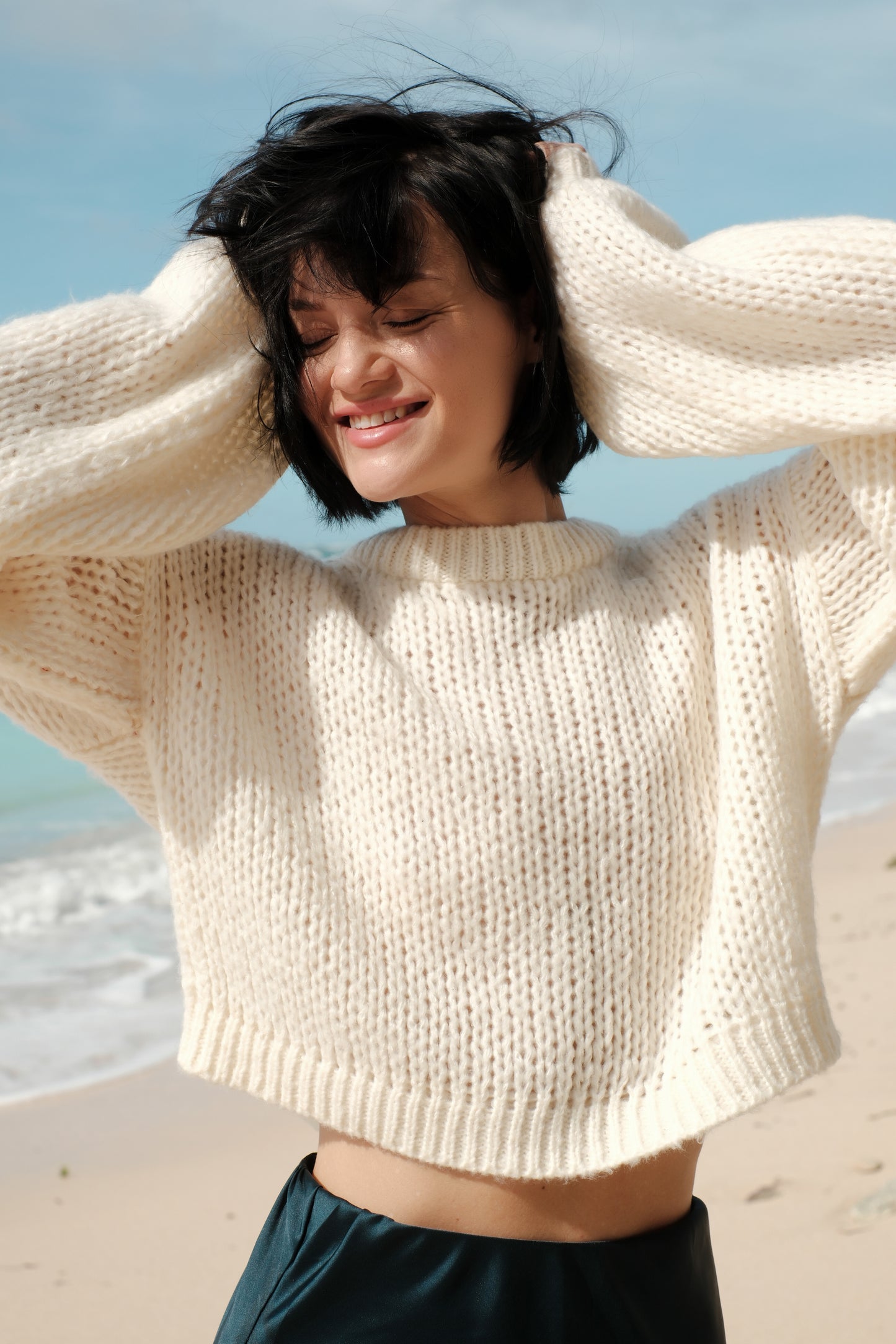 Mohair-Crop-Pullover