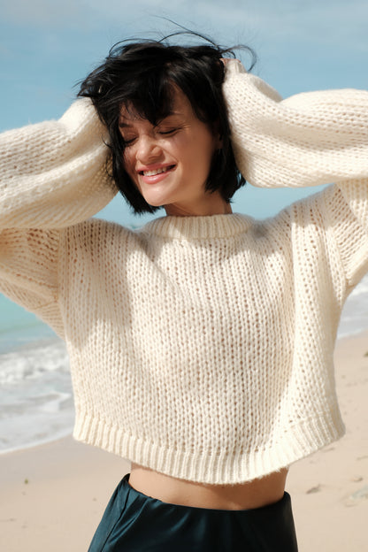Mohair-Crop-Pullover