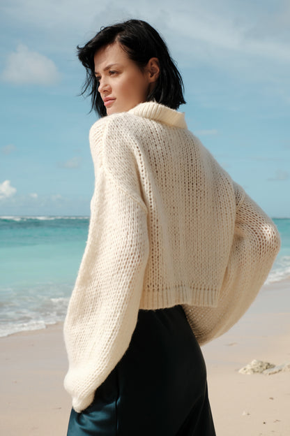 Mohair-Crop-Pullover