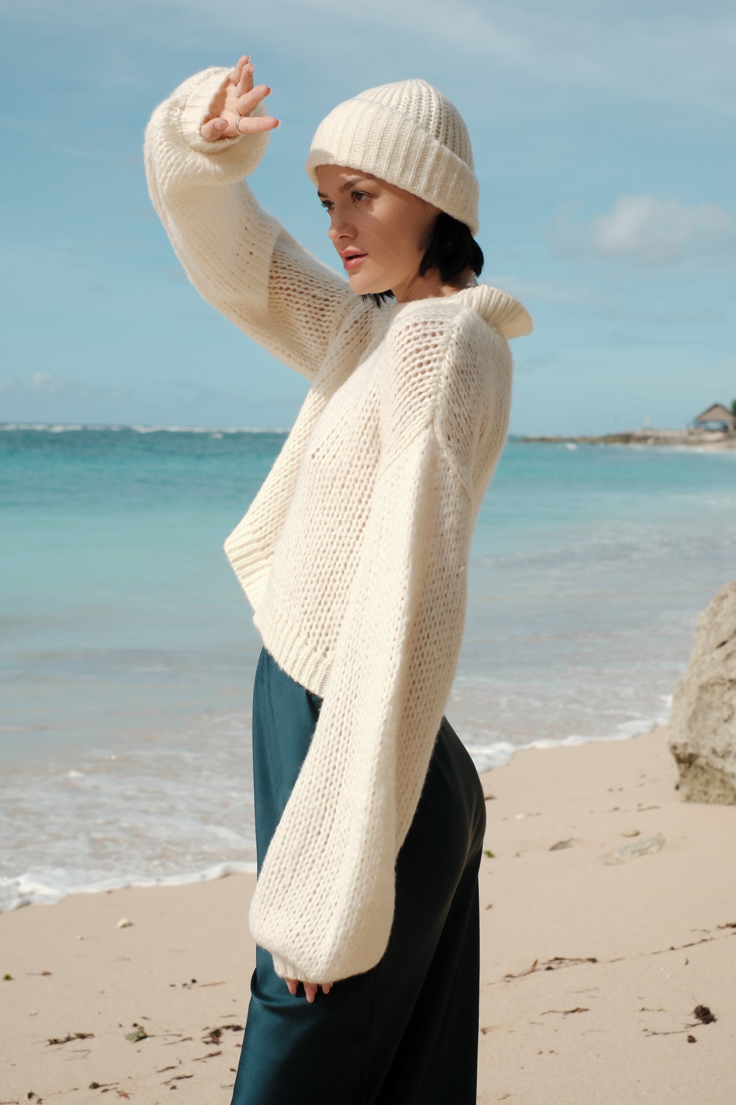 Mohair-Crop-Pullover